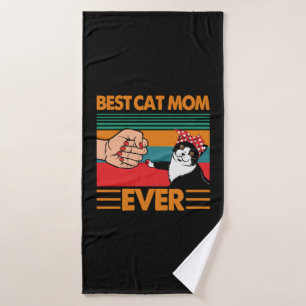 Beste Cat Mama je Bandana Badehandtuch