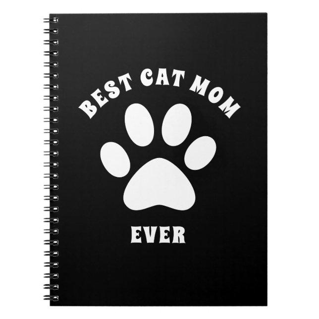 Beste Cat-Mama je benutzerdefinierter Text Persona Notizblock (Vorderseite)