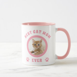 Beste Cat-Mama je benutzerdefiniertes Foto Elegant Tasse