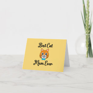 Beste Cat Mama je Dankeskarte