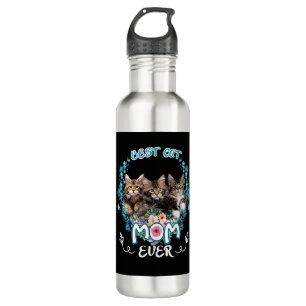 Beste Cat Mama je Edelstahlflasche