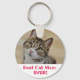 Beste Cat Mama je Foto Schlüsselanhänger