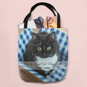 Beste Cat Mama je Foto Totbeutel Tasche