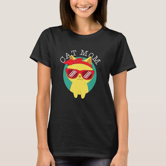 Beste Cat Mama je Funny Mommy Perfect Mütter Day T-Shirt (Vorderseite)