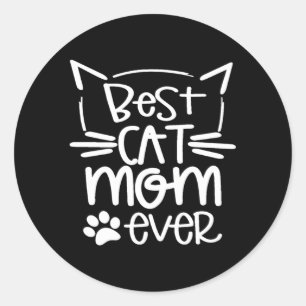 Beste Cat-Mama je gut für Haustiere Runder Aufkleber