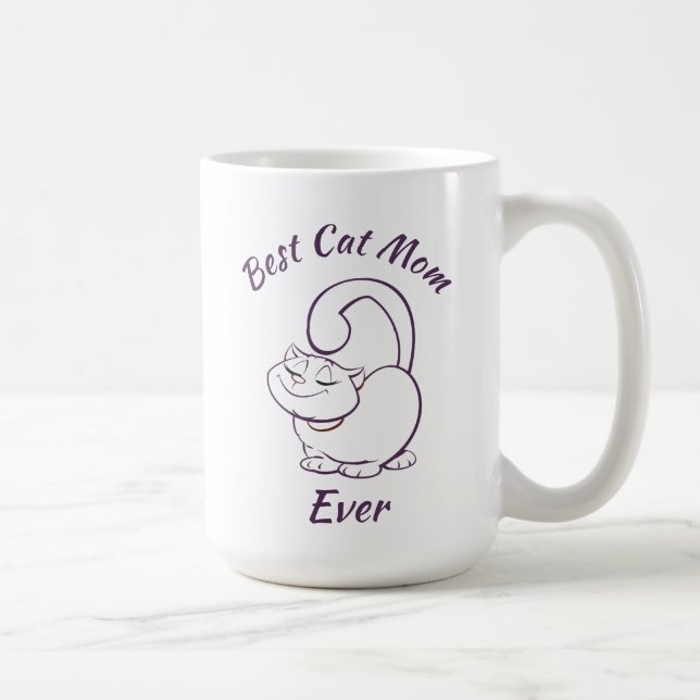 Beste Cat Mama je Kaffee Tasse (Rechts)