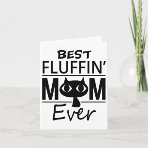 Beste Cat Mama je Muttertag Geschenk Tochter Sohn Karte