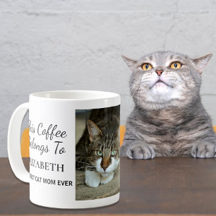 Beste Cat Mama je Personalisiertes Foto Kaffeetasse