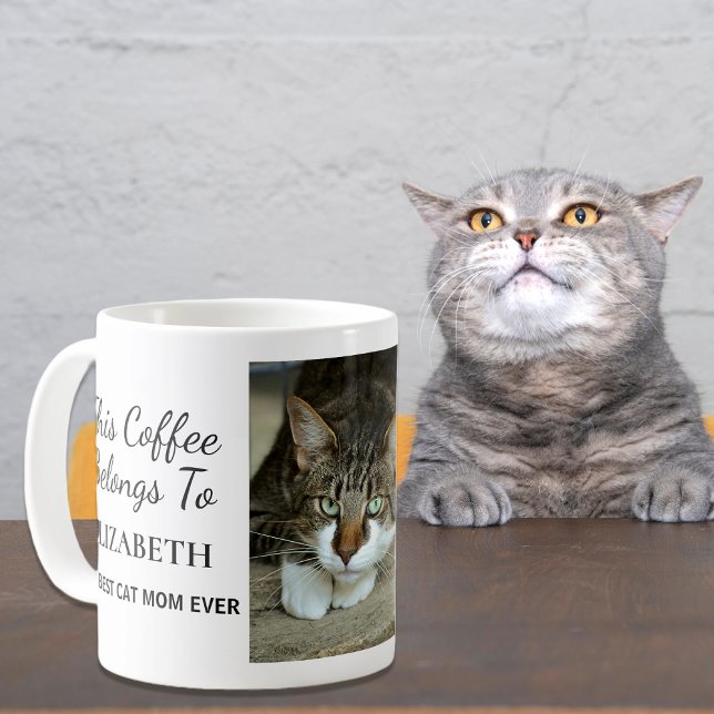 Beste Cat Mama je Personalisiertes Foto Kaffeetasse (Von Creator hochgeladen)