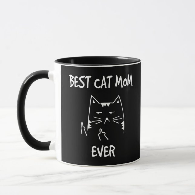 Beste Cat-Mama je Tasse (Links)
