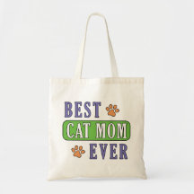 Beste Cat Mama je Tote Tasche
