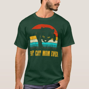 Beste Cat Mama je Vintag Retro Kitesfreunde Modern T-Shirt