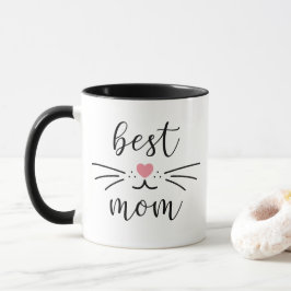 Beste Cat Mama Kitty Face Tasse