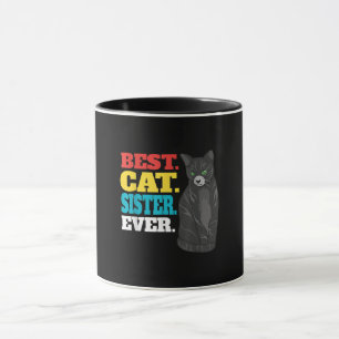 Beste Cat Sister je Niedlich Kitty Cat Lovers Tasse