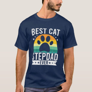 Beste Cat Stepdad Ever Cat Lovers Stepdad T-Shirt