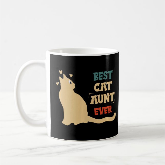 Beste Cat Tante je Cat Kaffeetasse (Links)