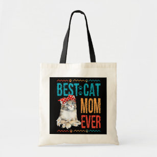 Beste Chat-Mama je T-Shirts Muttertag Tragetasche