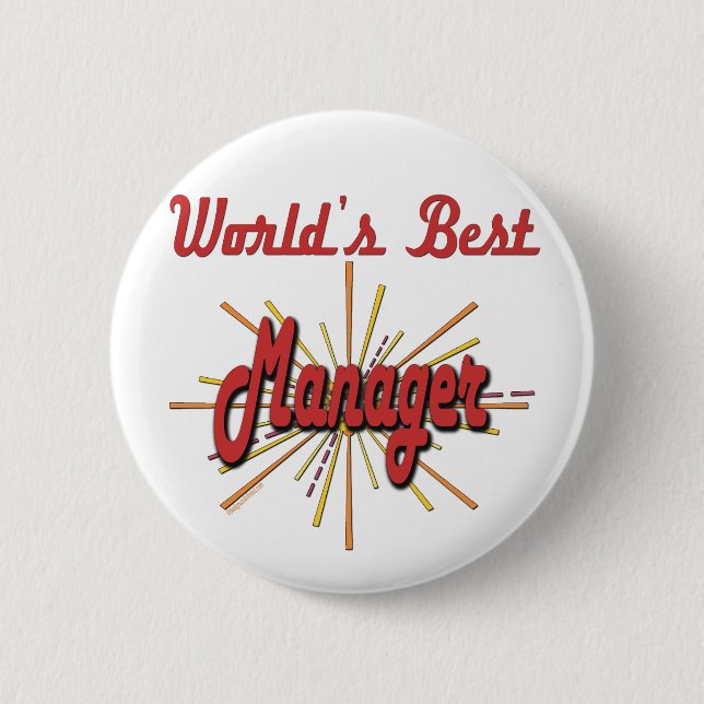 Beste Chef-Geschenke Button (Vorderseite)