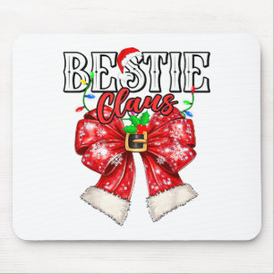 Beste Claus beste Freundin Paare Kokette Schleife Mousepad