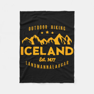 Beste Coole Island Island Wandern Landmannalaugar Fleecedecke