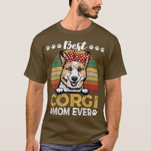 Beste Corgi-Mama je Vintager Tag der Mutter beim H T-Shirt