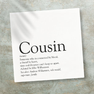 Beste Cousine der Welt Definition Serviette