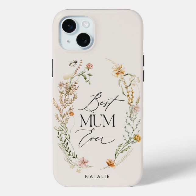 Beste cremefarbene Wildblume Case-Mate iPhone Hülle (Rückseite)
