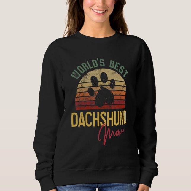Beste Dachshund-Mama der Welt Sweatshirt (Vorderseite)