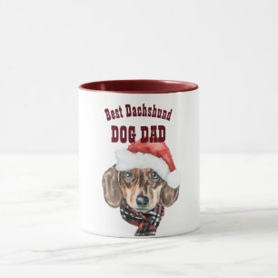 Beste DACKEL Hund Vater Weihnachten Illustriert Ni Tasse