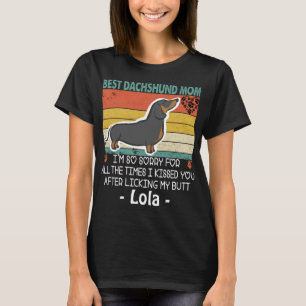 Beste Dackel Mama Funny Dog Mama Custom Dog Mommy T-Shirt