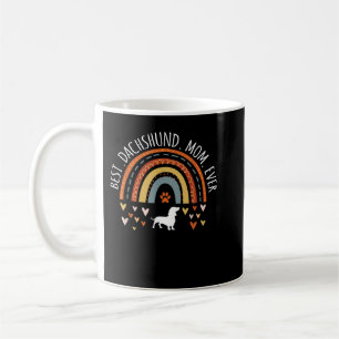 Beste Dackel Mama je Regenbogen Dackel Lover Kaffeetasse