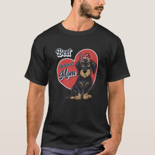 Beste Dackel Mama Niedliche Dunkeldrahthühner T-Shirt