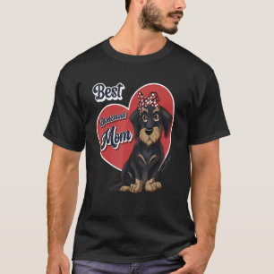 Beste Dackel Mama Niedliche Dunkeldrahthühner T-Shirt