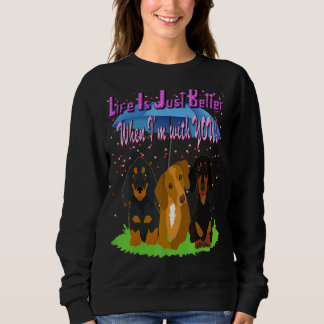 Beste Dackel Niedliche Dackel Hund Dackel, wenn ic Sweatshirt
