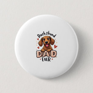 Beste Dackel Vater je T Shirt Button