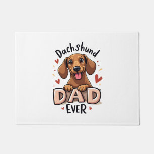 Beste Dackel Vater je T Shirt Fußmatte