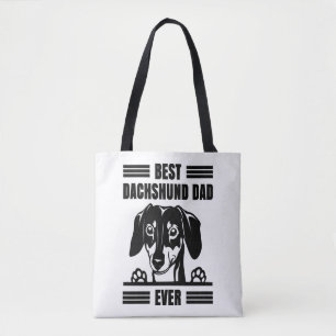 Beste Dackel Vater je T Shirt Tasche