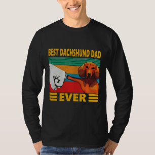 Beste Dackel Vater je Vintag T-Shirt