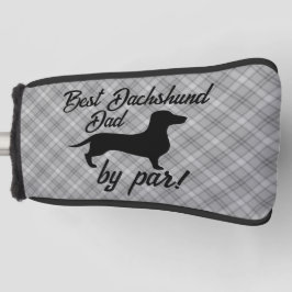 Beste Dackel Vater nach Par Putter Kopfbedeckung Golf Headcover