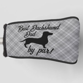 Beste Dackel Vater nach Par Putter Kopfbedeckung Golf Headcover