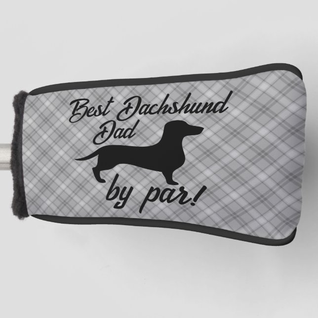 Beste Dackel Vater nach Par Putter Kopfbedeckung Golf Headcover (Vorderseite)