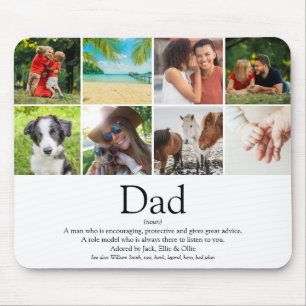Beste Dad Definition Foto Collage Aller Zeiten Mousepad