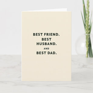 Beste Dad-Typografie-Karte Karte