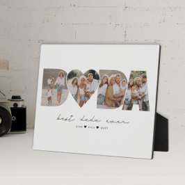 Beste Dada je 4 Foto Collage Erster Vatertag Fotoplatte