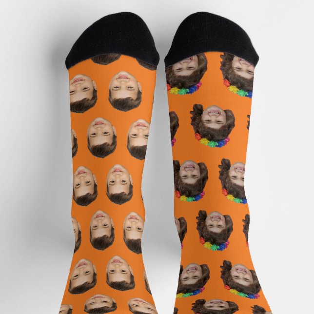Beste Daddy je Kid-Fotos Multiprint-Socken Socken (Oben)