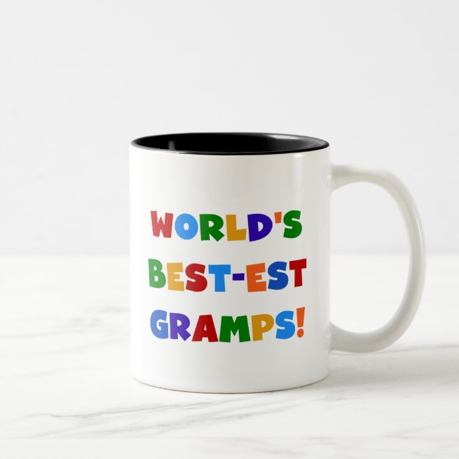 Beste das Gramps der helle Farbwelt Geschenke Zweifarbige Tasse (Rechts)