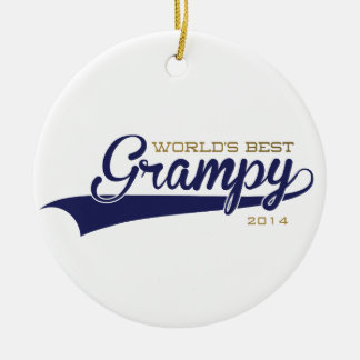 Beste das Grampy der Welt Verzierung Keramik Ornament