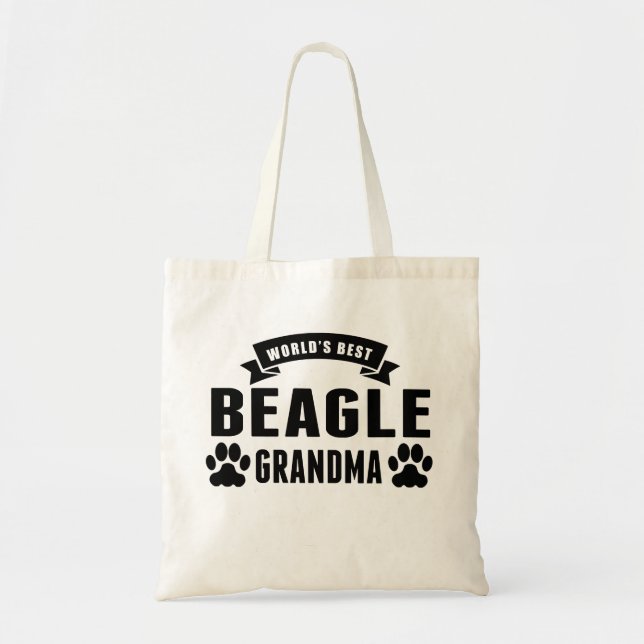 Beste der Beagle-Großmutter der Welt Tragetasche (Vorne)