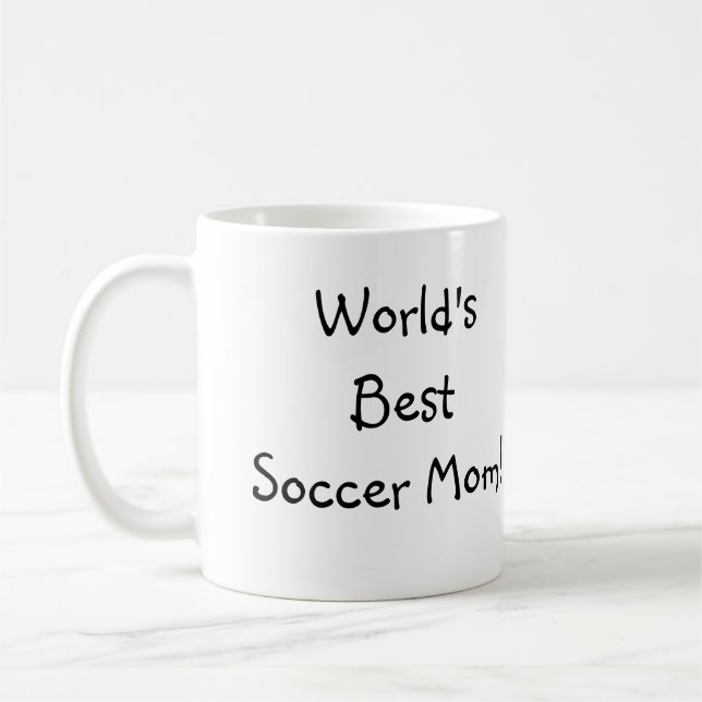 Beste der Fußball-Mama der Welt! Kaffeetasse (Links)