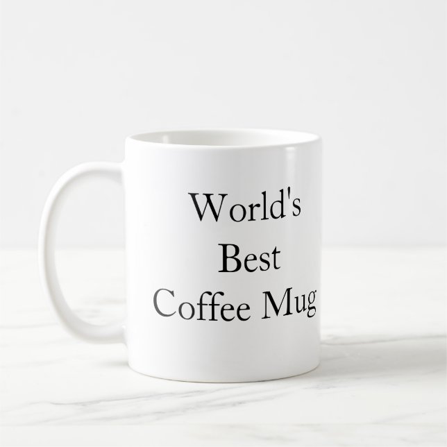Beste   der Kaffee-Tasse der Welt Kaffeetasse (Links)
